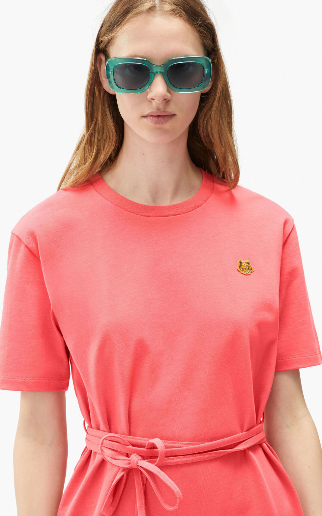 Vestidos Kenzo Tiger Crest T shirt Mujer Coral - SKU.0295936